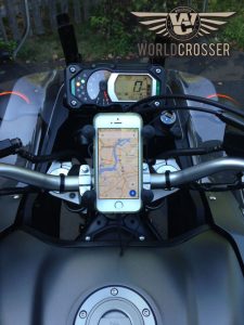 Motorcycle RAM Mount Configuration for iPhone