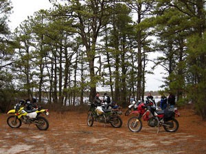 dual sport bike in Pine Barrens